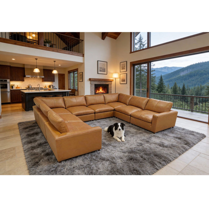 Upholstered Large Seating Modular Design Sectional