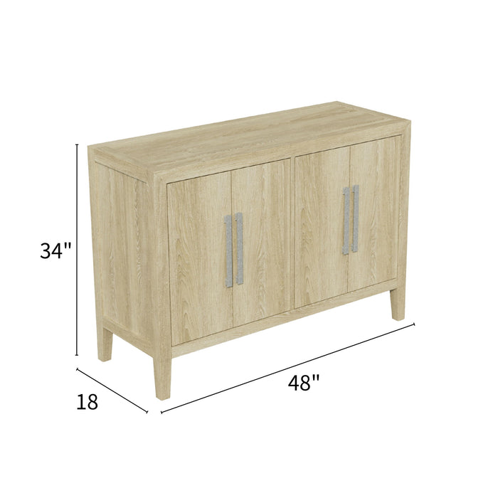 Adeline - 4 Doors Server - Natural Wood Wash