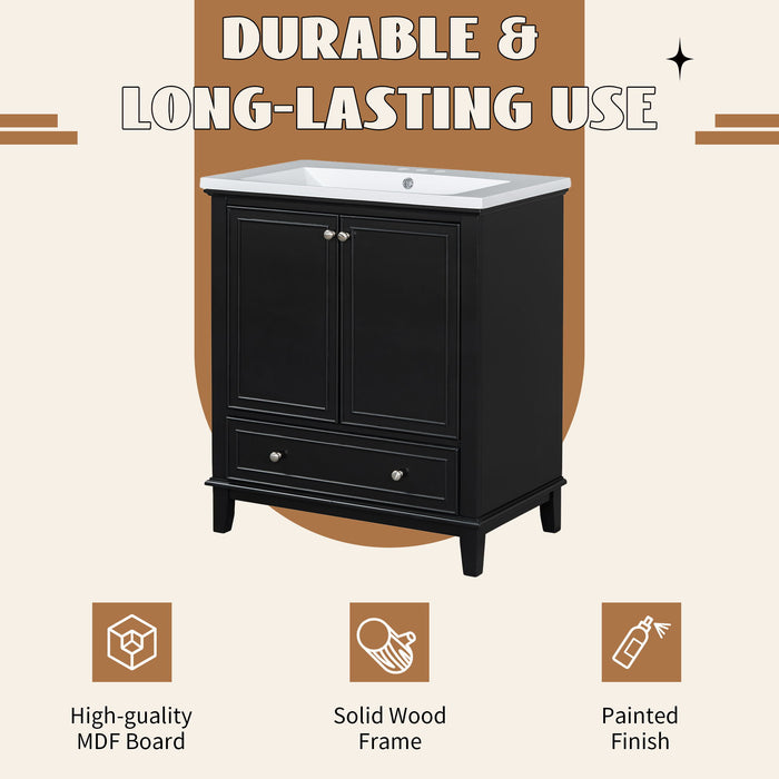 Modern Bathroom Vanity Base Only With Doors And Drawer