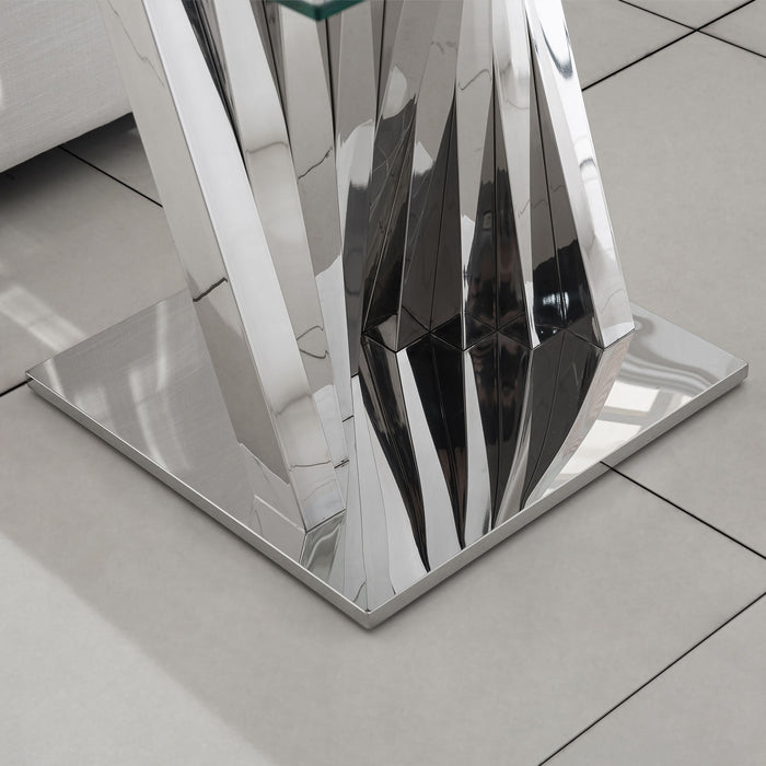 Table With Twisted Fan Shaped Legs