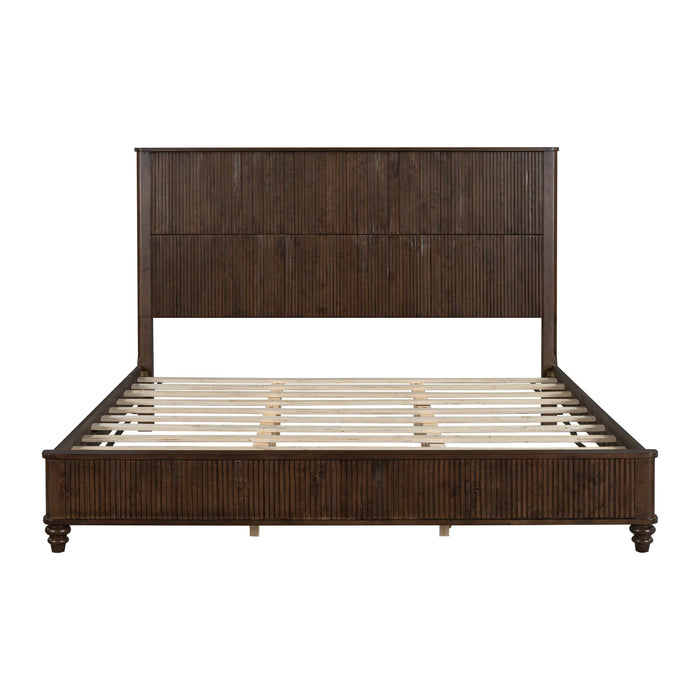Platform Bed Frame & Tall Headboard