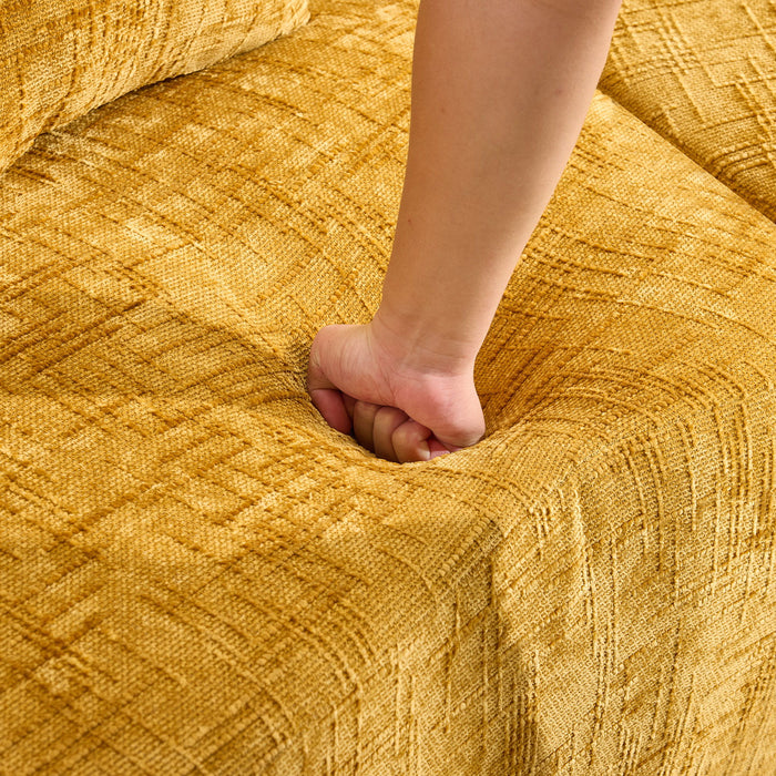 Curved Compressed Sofa, Nordic-Style Design For Living Room