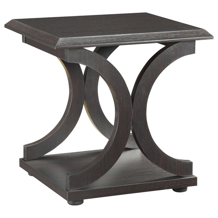 Monticello - 2 Piece Coffee And End Table Set - Cappuccino