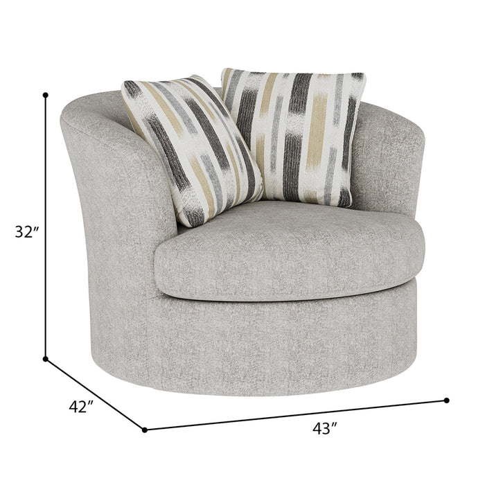 Myles - Swivel Chair - Overcast
