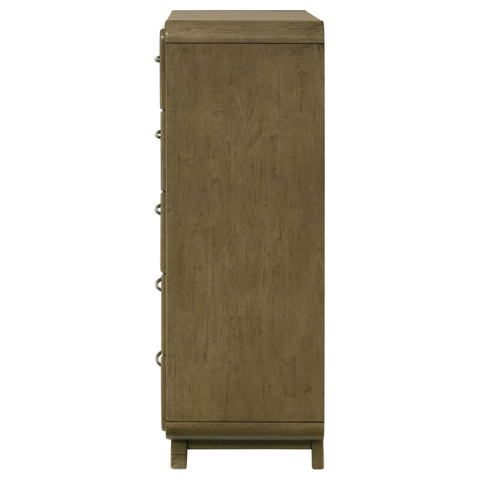 Tully - 5 Drawer Chest - Nutmeg Brown