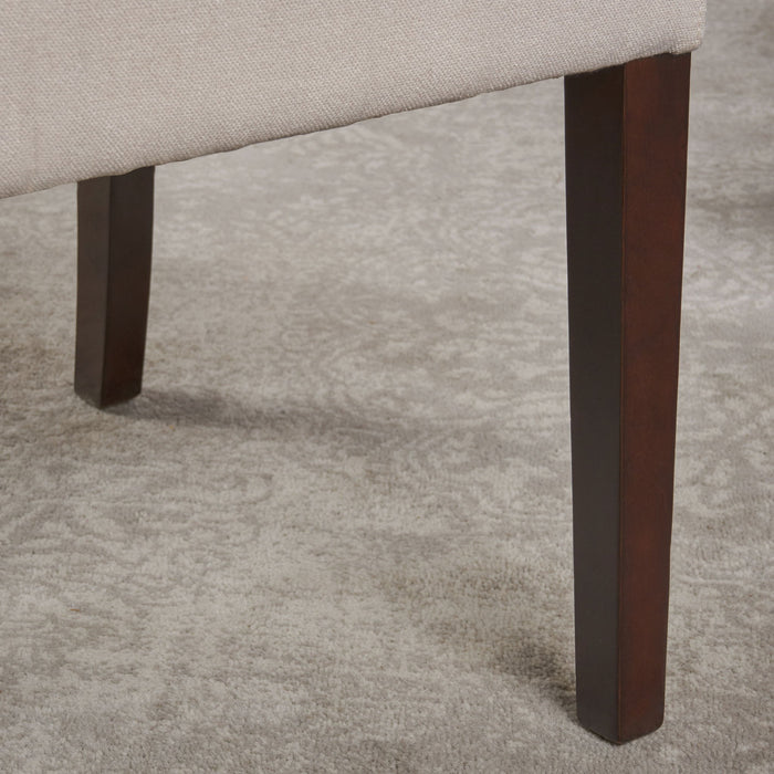 Modern Wingback Dining Chair (Set of 2) With Upholstered - Ivory