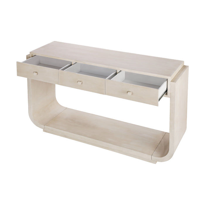 Console Table With 3 Drawers, Display Shelf
