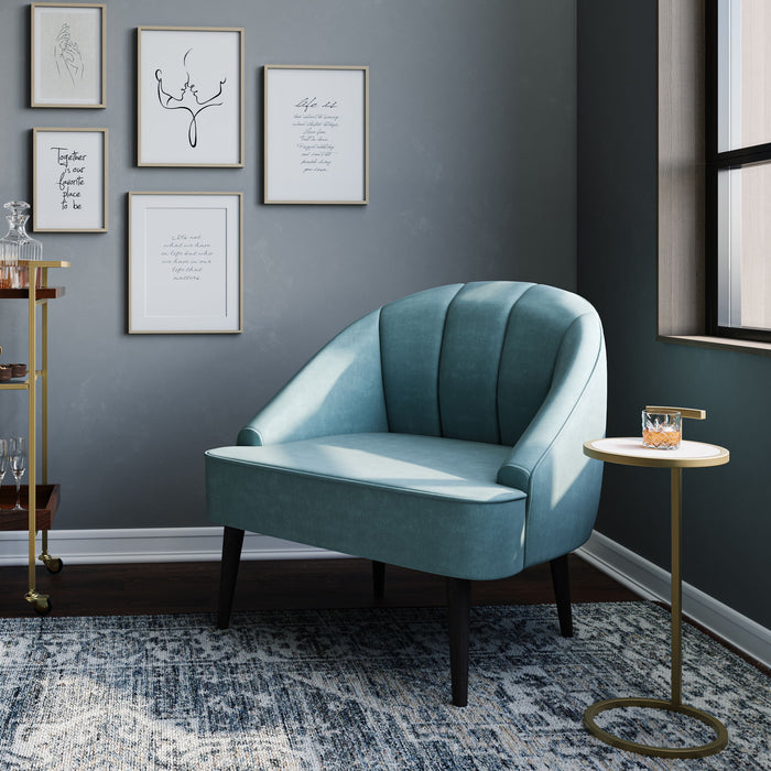 Brook - C Side Table - White / Gold