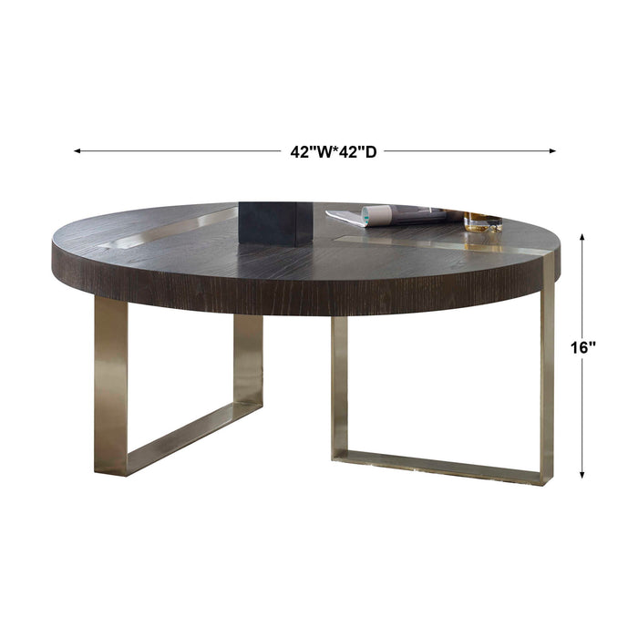 Converge - Round Coffee Table - Black