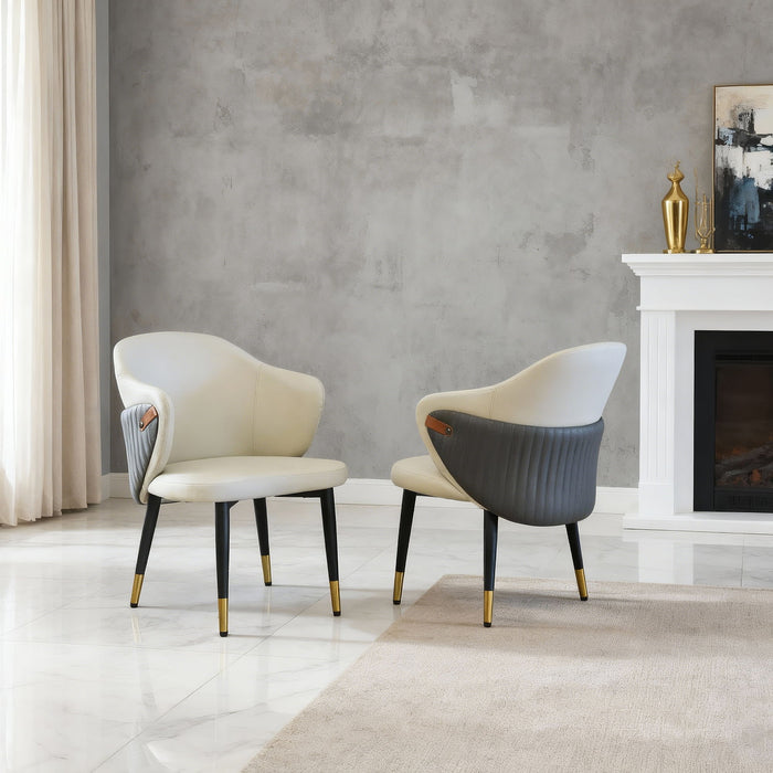 Dining Chairs Ergonomic (Set of 2) - Beige