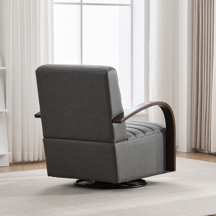 360° Swivel Accent Chair With Armrests, Comfy Lounge