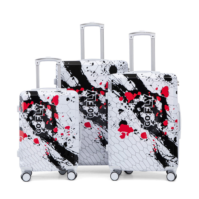 3 Piece With Combination Lock And Silent Wheels