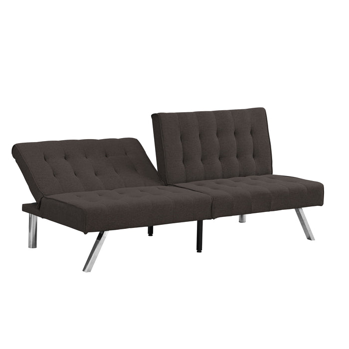 Modern Sofa Bed With Wood Frame And Stainless Legs