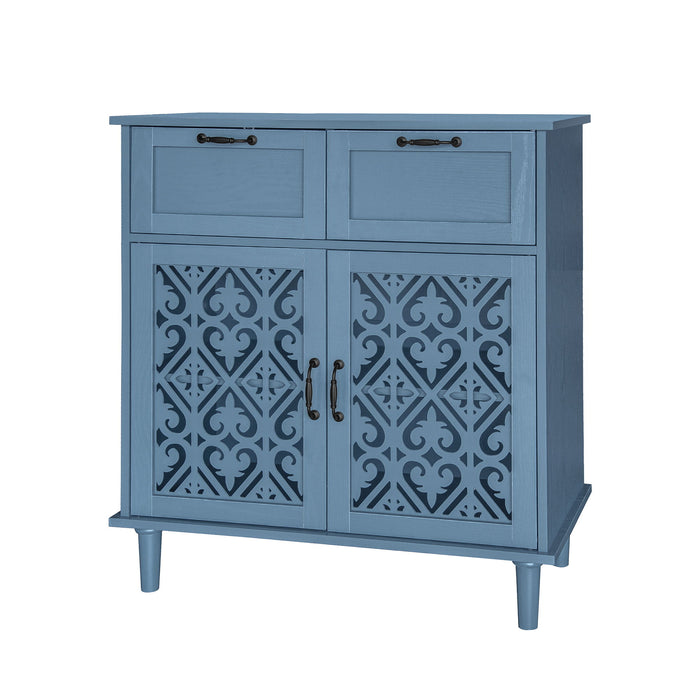 2 Door 2 Drawer Elegant Cabinet