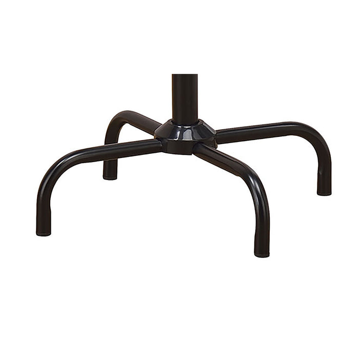 Coat Rack With 3 Tier Hooks For Entryway - Black