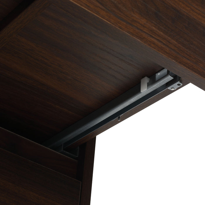 Modern Floating Bathroom Vanity With Dual Resin Sink, Soft Close Drawers