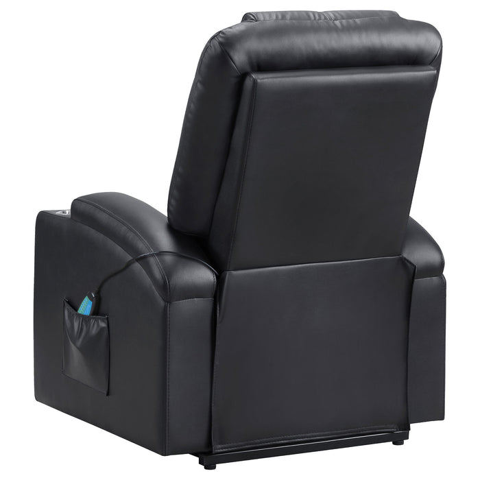 Macklin - Power Lift Massage Recliner With Heat And Dual Cupholders