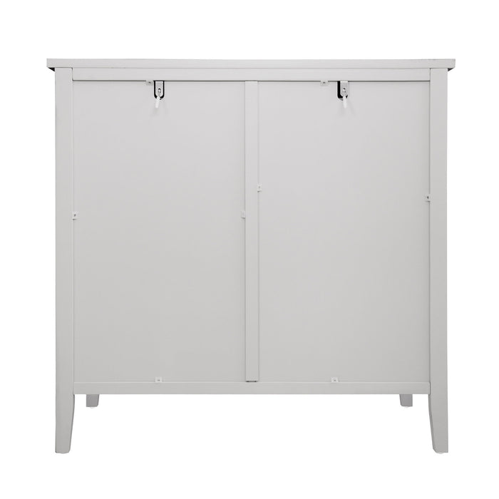 3 Drawer Cabinet, American Furniture, Suitable For Bedroom, Living Room - Light Gray