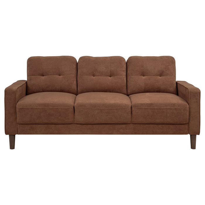 Heather - Track Arm Tufted Sofa - Rust