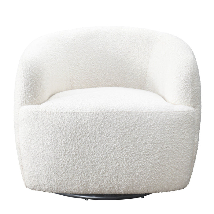Mina - Swivel Chair - White