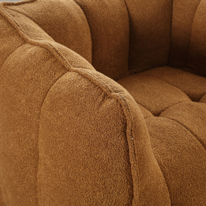 Soft Chenille Bean Bag Chair With High Resilient Foam