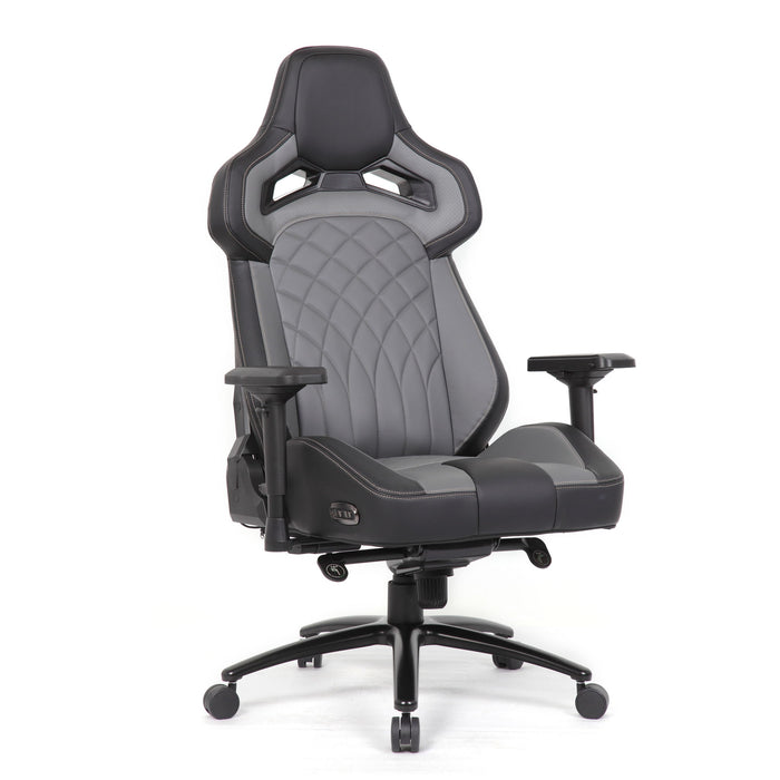 Gaming Chair With 4D Armrests, High Back Office Chair - Black / Gray