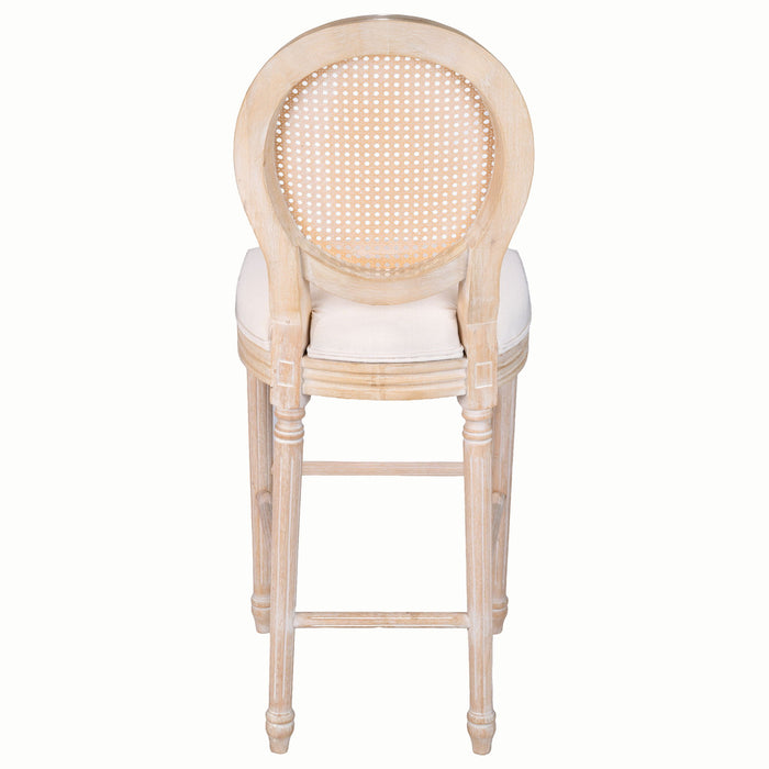 French Country Bar Chairs With Round Back (Set of 2)