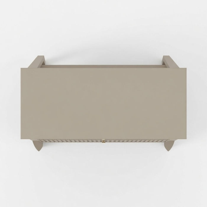 Fluted 3 Drawer Nightstand With Soft Close Slides