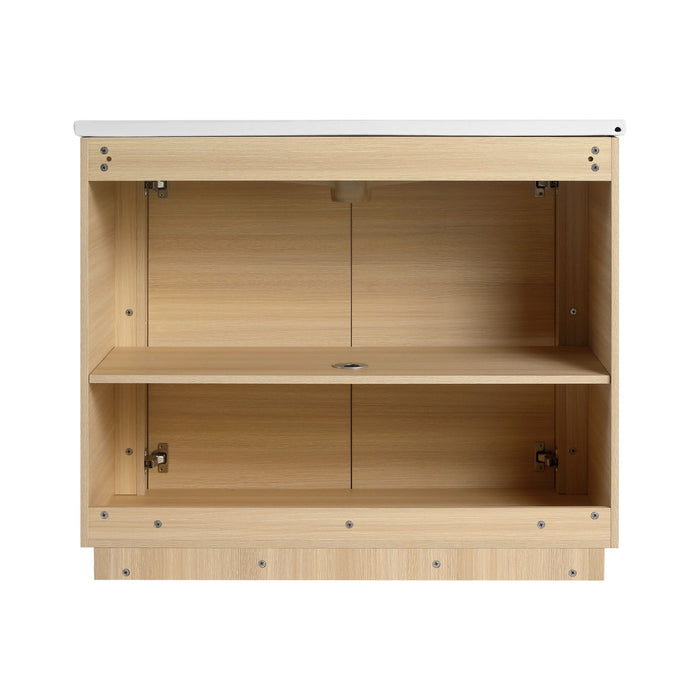 Freestanding Bathroom Vanity With Sink & 2 Soft Close Doors