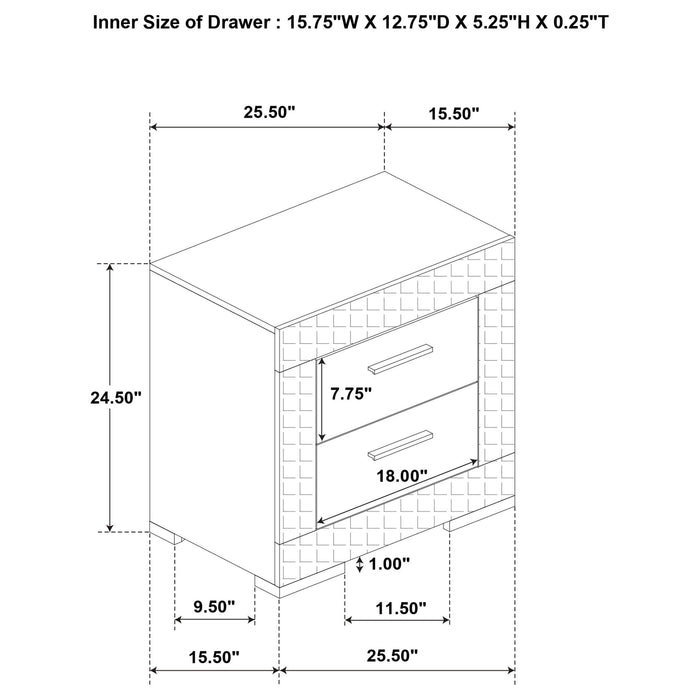 Pierce - Bedroom Set With LED Lighting