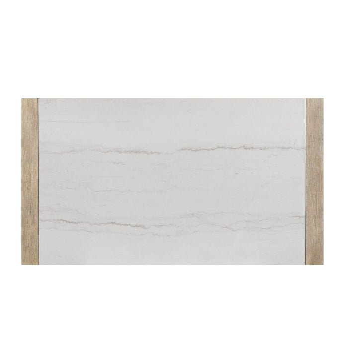 Vanilla - Real Marble Dining Table - Beige / Light Natural