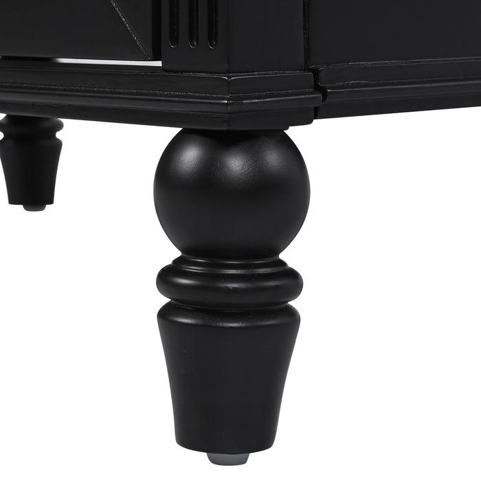 30" Bathroom Vanity With Sink, 3 Drawers, Adjustable Feet