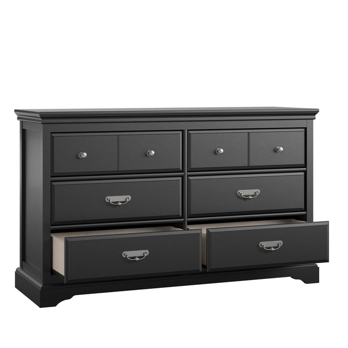 Bristol - 6 Drawer Dresser - Black