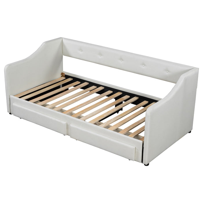 Upholstered Daybed With 2 Drawers
