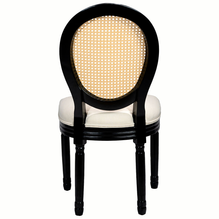 French Country Dining Chairs With Round Back (Set of 2)