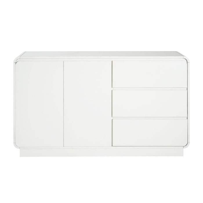 Sideboard, Wide Storage With 2 Doors And 3 Drawers