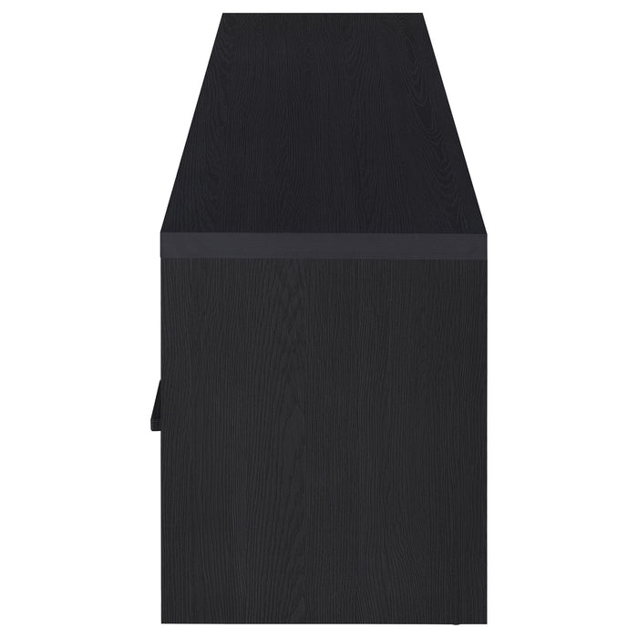 Ian - 2 Door TV Stand Media Console With Storage - Black