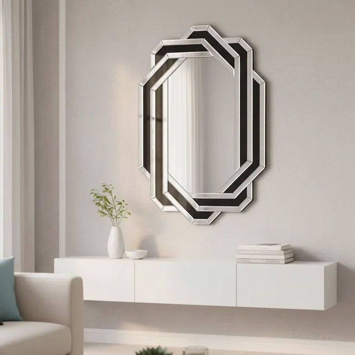 Diamond Wall Mirror - Silver