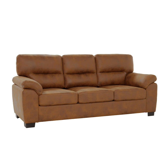 3 Seater Sofa With Padded Armrests And Triangular Leg