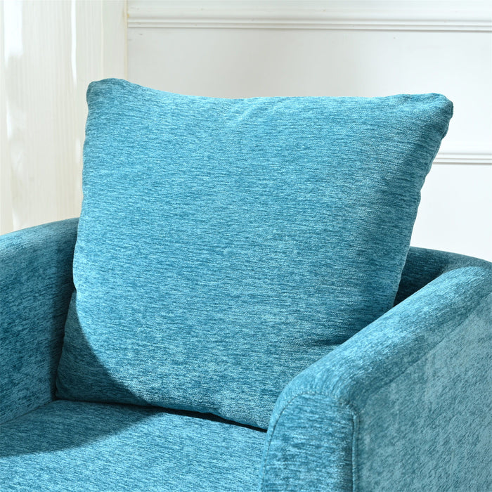 Modern Accent Upholstered Armchair With Pillow