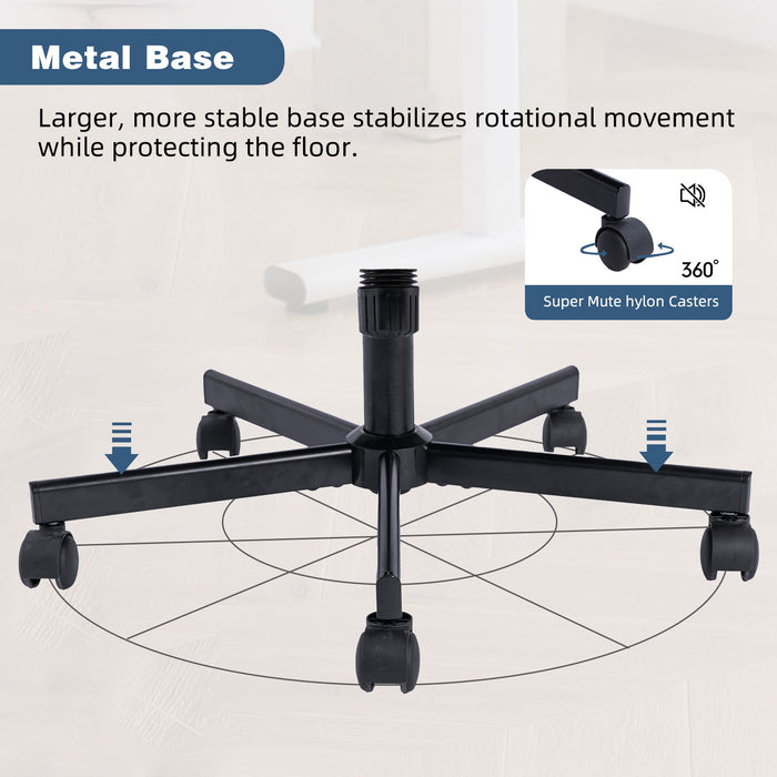 Criss Cross Armrest Office Chair With Wheels
