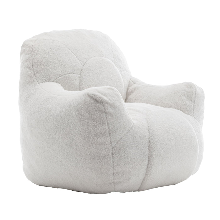 Comfy Bean Bag Chair With Filler, Fluffy And Cozy Seating