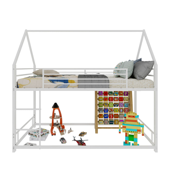 Bunk Bed With Safety Guardrails, No Box Spring Needed