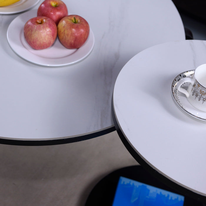 Round Coffee & End Table Set