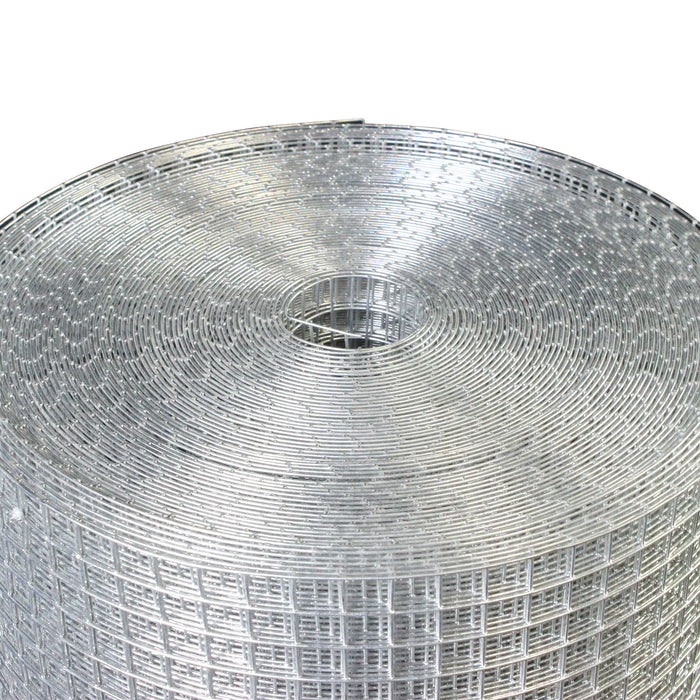 Galvanized Hardware Cloth, Gauge Welded Metal Wire Fence Roll For Garden And Animal Protection - Silver