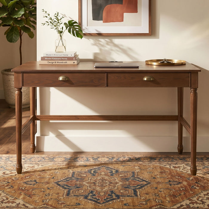 Modern Writing Desk With Drawers For Home Office