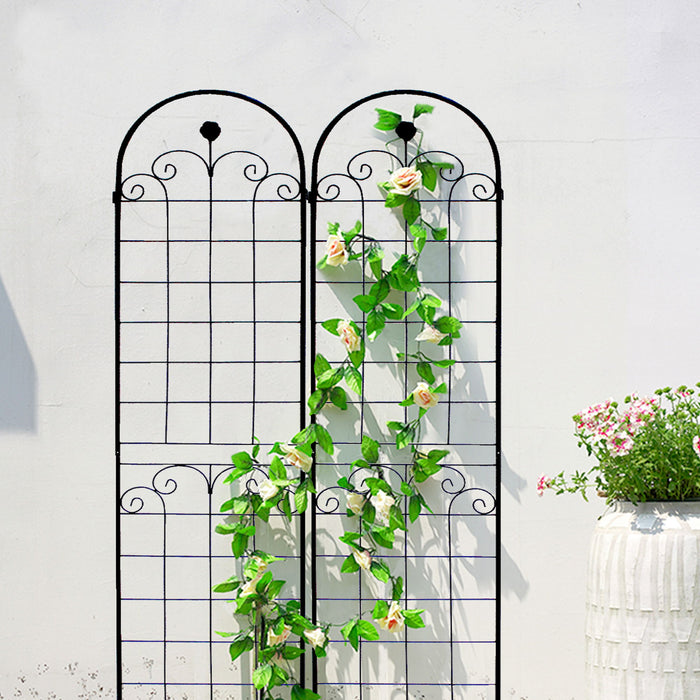 Metal Garden Trellis For Climbing Plants Outdoor Rustproof Plant Support Rose Trellis Netting Trellis