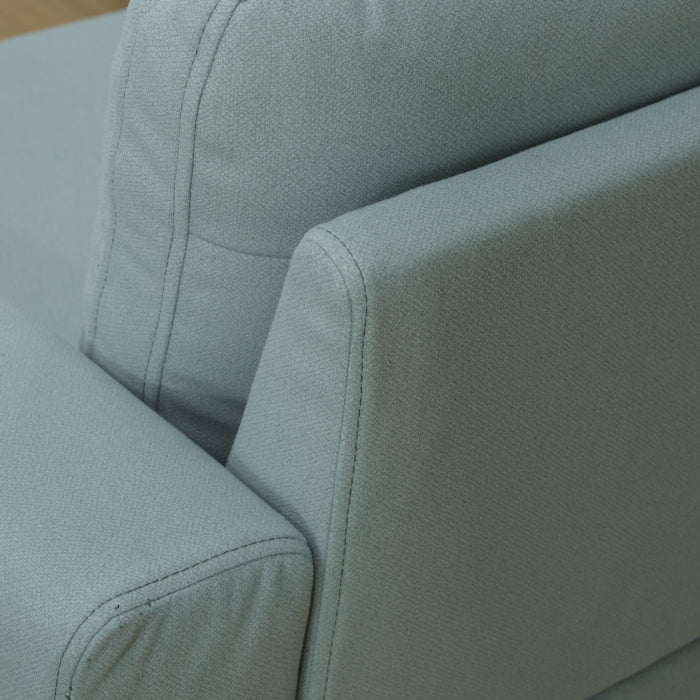 Modular L - Shaped Sectional Sofa 6 Seater 4 Piece, Couch With Chaise - Green