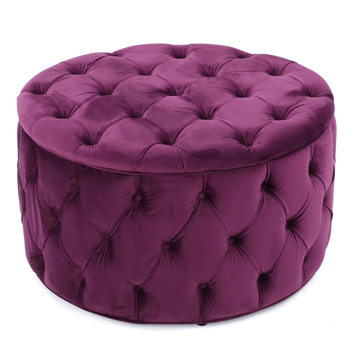 Modern Glam Ottoman Velvet