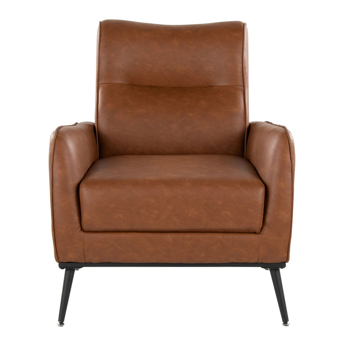 Casper - Industrial Lounger - Black / Camel